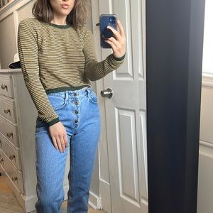 Zara knit striped long sleeve